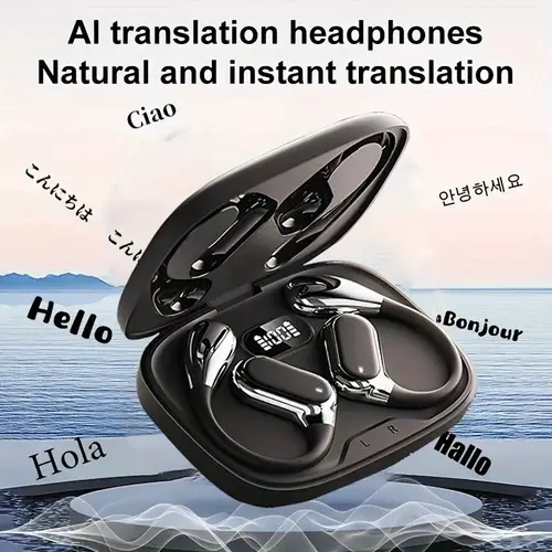 ai smart headset for 144 languages and accents translation headset q11 two way real time translation with wireless and online instant voice translation function suitable for birthday business and study use