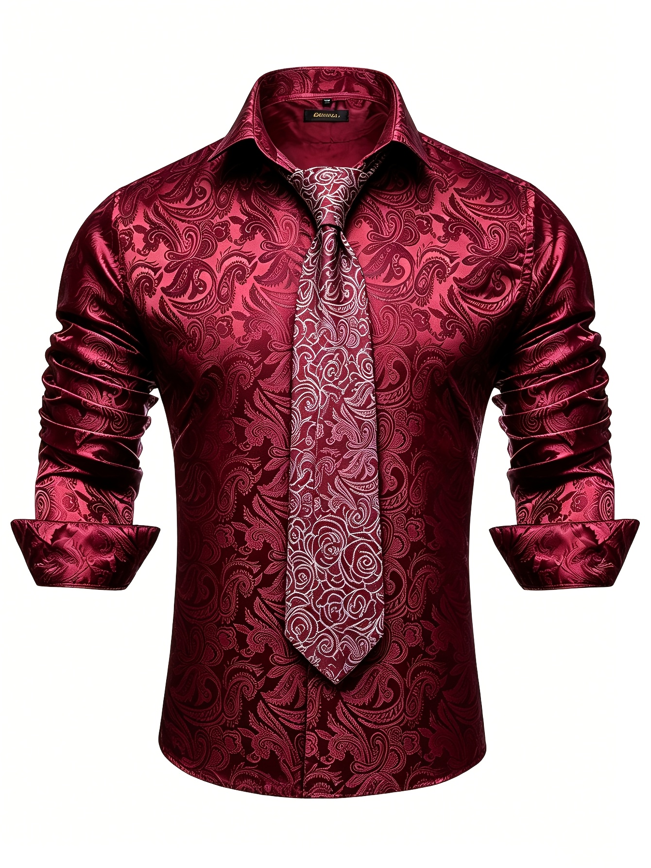 burgundy dress for men The Stretch Slim Burgundy – 4M Fashions