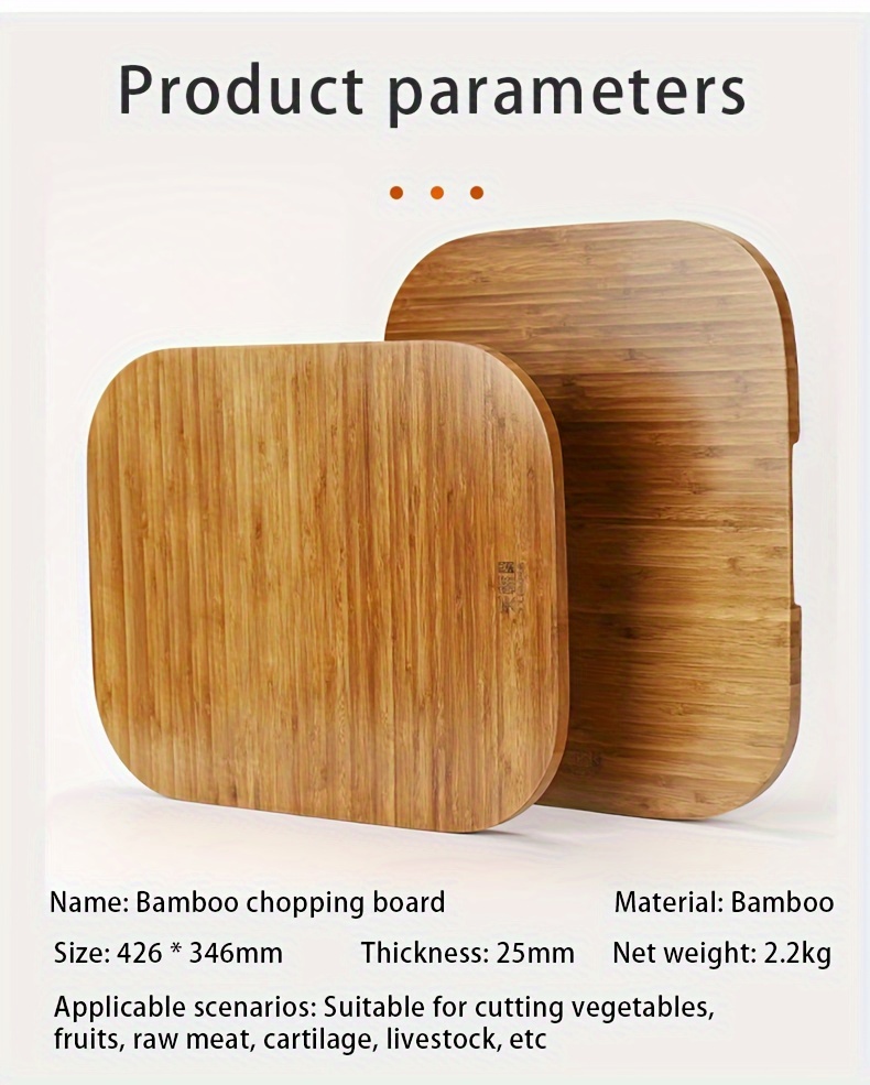 2 in 1 premium bamboo cutting board     and easy to clean for effortless meat and vegetable preparation   essential for holidays and everyday use details 7