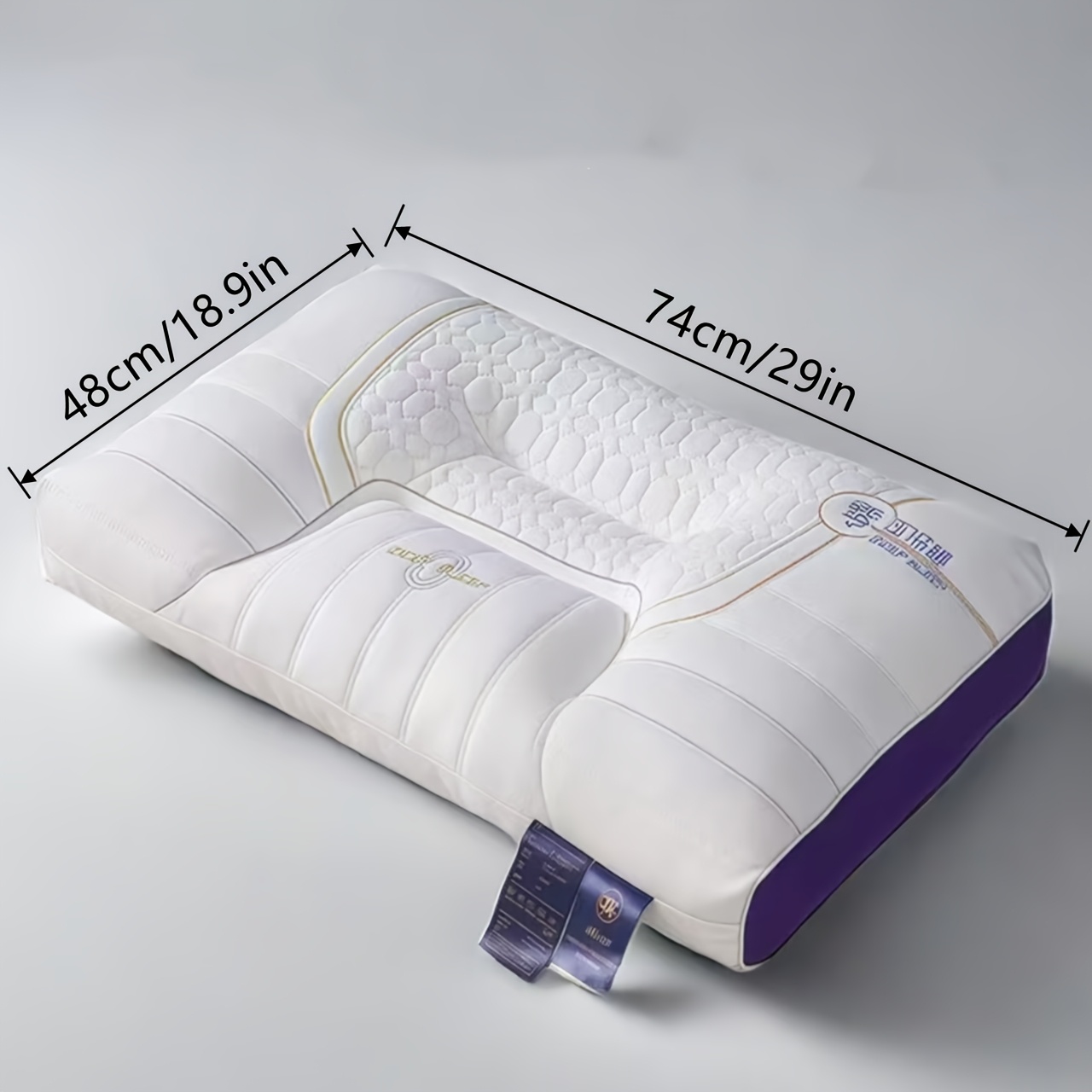 TEMU This Is A Zero-pressure Deep Sleep Neck Pillow With A Neck Support Core. It's A Great Gift For Neck Support, A Universal Four-level Non-collapse