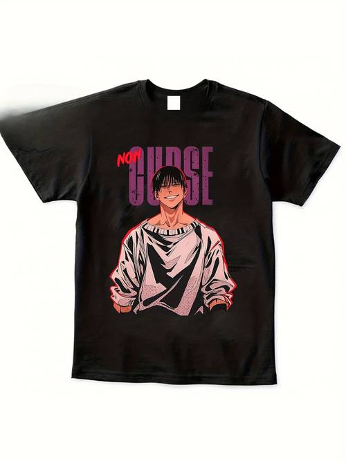 unisex non graphic t shirt black anime with no judge noise print regular fit casual tee for men women machine washable anime t shirt apparel crew neck shirt durable