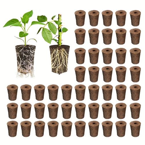20 50 80 120pcs sponge seedling blocks rooting starter plugs for seedlings or for soil seedling trays planting boxes suitable for gardening enthusiasts and beginners growing vegetables fruits flowers herbs versatile mats