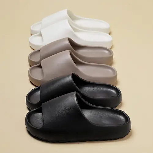 comfortable mens eva indoor home slippers mens fashion sports slippers light soft solid color sandals breathable unisex sports sandals suitable for home and bathroom use slip on shoes for couples in perfect fathers day gifts