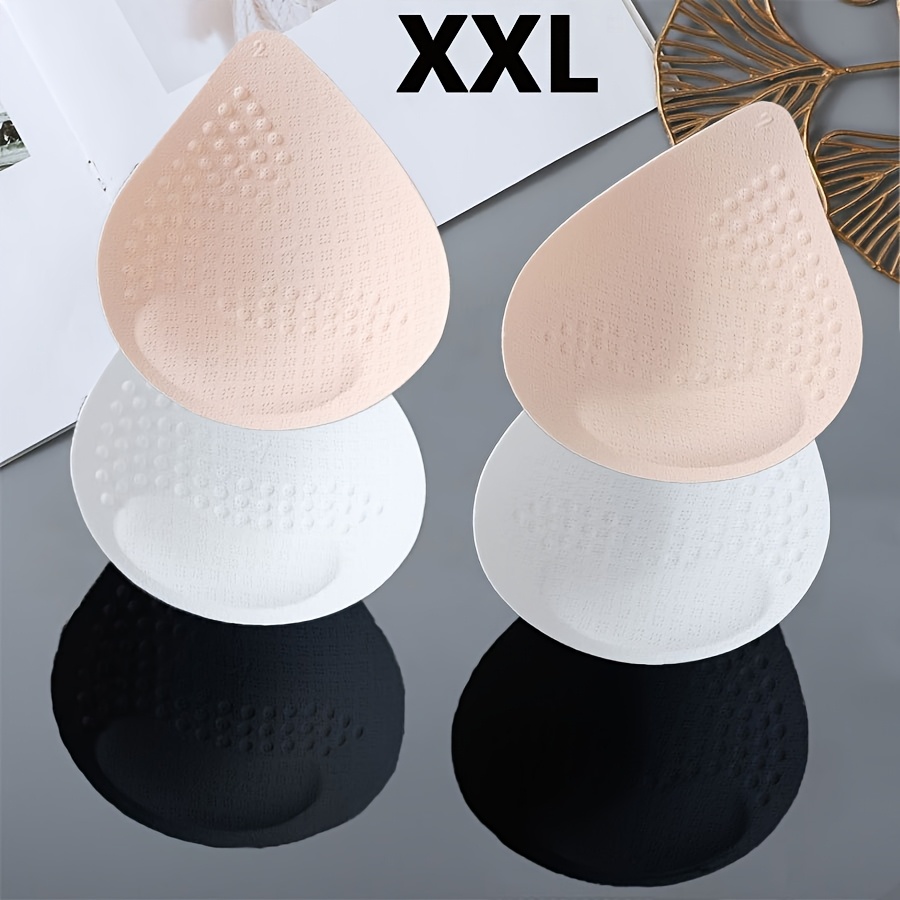 Image of 3 Pairs Of Reusable Bra Insert Pads, Invisible Chest Enhancers For Women's Lingerie, Bikini, And Camisole Tops