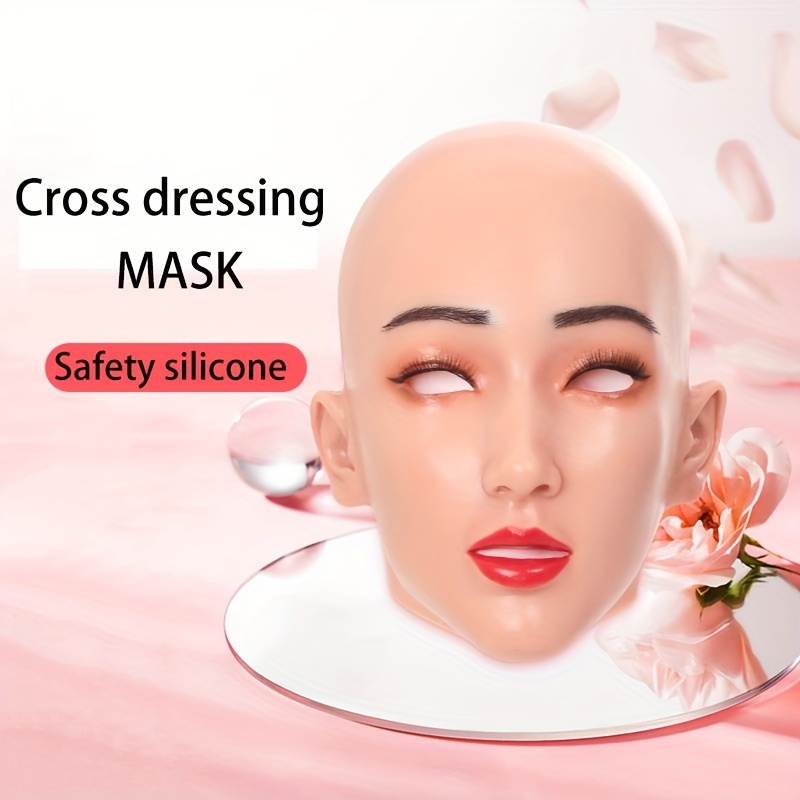 

Elegant & Lifelike Silicone Mask For Role-playing And Performances - Wheat Color