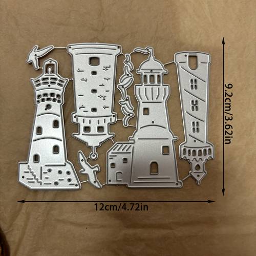 silvery theme original lighthouse collection diy paper albums crafts dies cards cutting templates