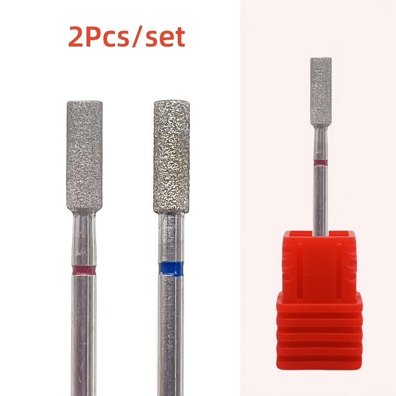 2pcs Large Barrel Nail Drill Bit Set for Nail Machine Files