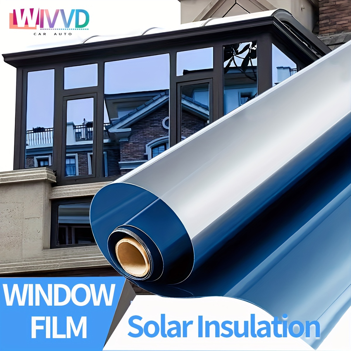 

1pc Film Sunshade Reflective Tone Building Film, Explosion-proof Anti-ultraviolet Sticker, Sticker Sunscreen Film, Film, Anti- Film, For Room