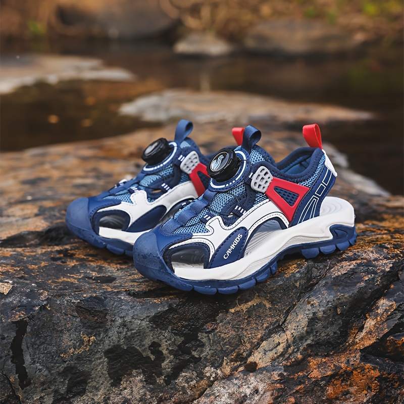 Sandalias para Niños con Cierre de Antideslizante y Acolchada TPR,  Zapatos Impermeables Rápidos de Secar para Playa, Parque