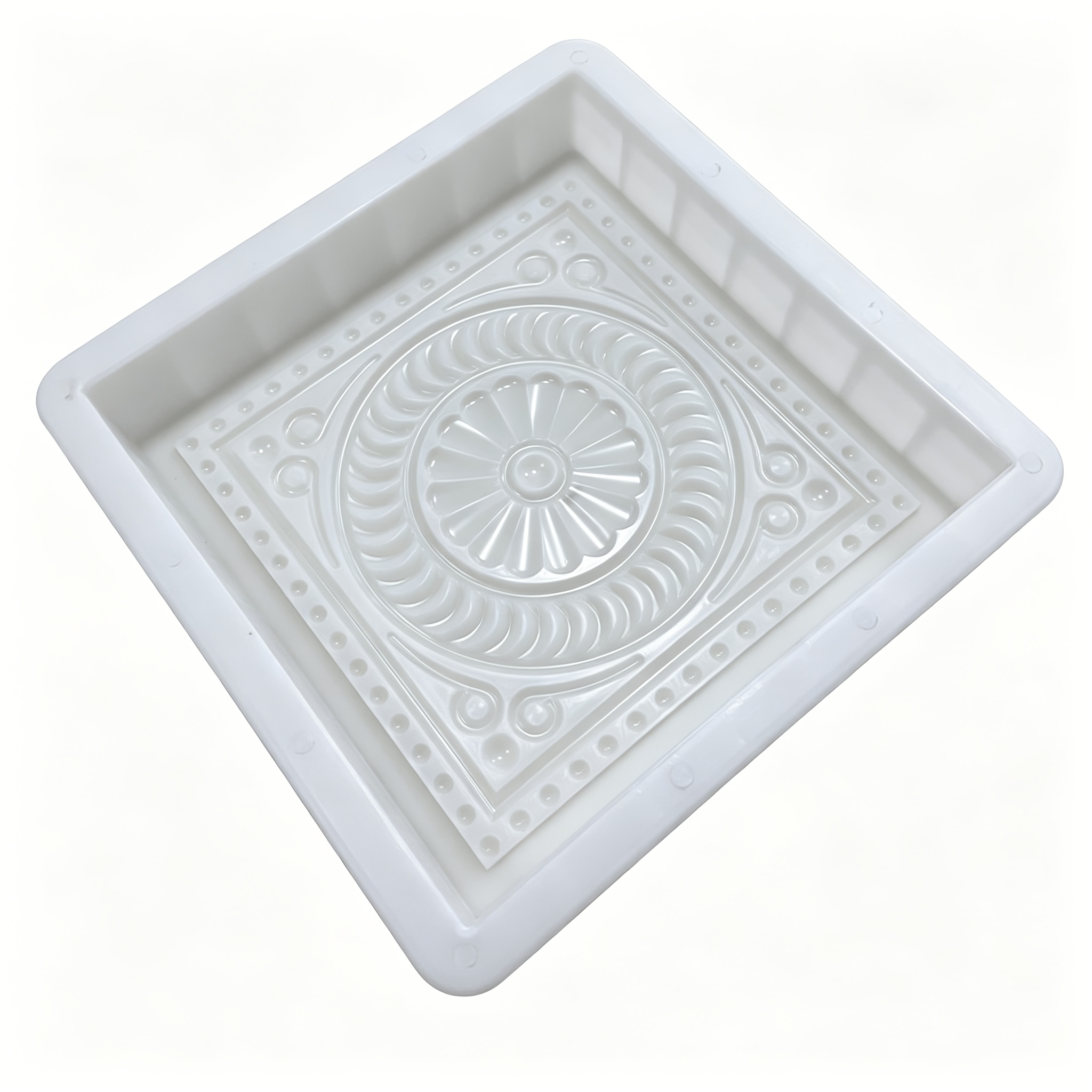 TEMU Stampo per pietre da quadrate in cemento, stampo riutilizzabile in plastica per pav矇 da , stampo fai da te per lastre da da giardino per