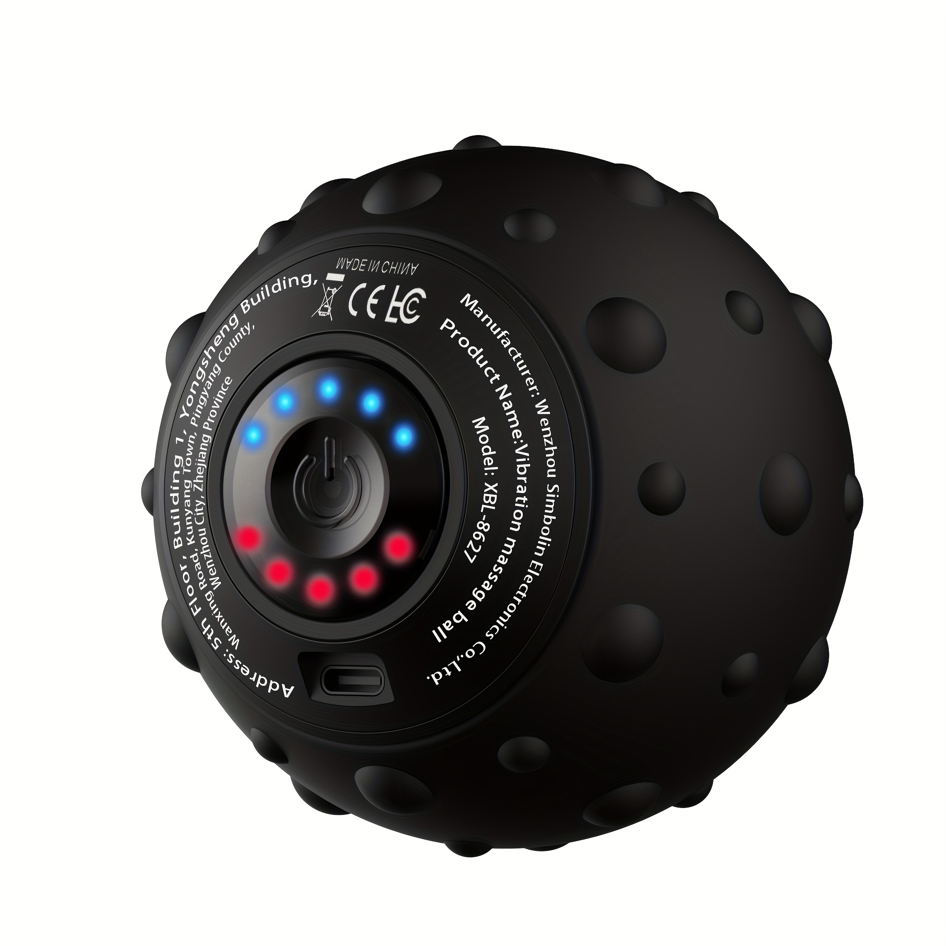 5-speed Rechargeable Vibration Massage Ball For , Electric Yoga Ball For Cervical Spine, Waist, And Foot