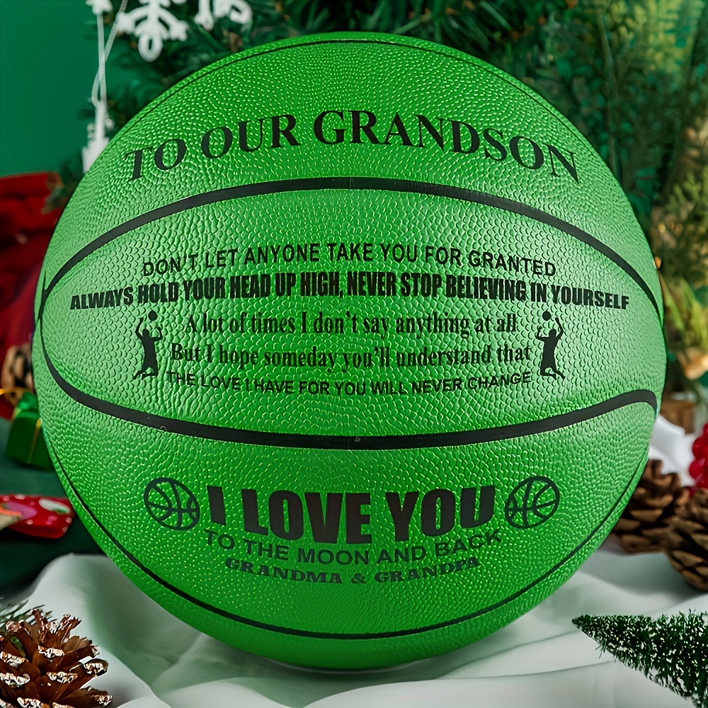 

A Special Basketball To Show Your Grandson How Much You Love Them - Perfect Gift, International Standard Size (with A Pump)