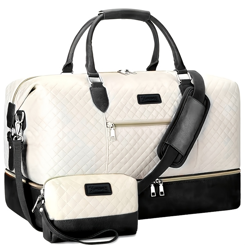 Image of A Stylish Travel Bag Set With A Spacious Carry-on, Including A Shoulder Bag And A Toiletry Pouch