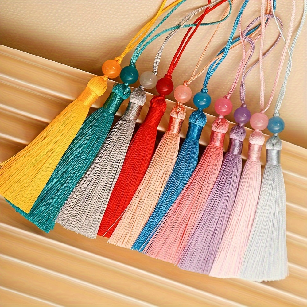 

10pcs 7cm Tassel Tassels, Usb Flash Drive Hanging Accessories, Fan Pendant, String Hanging Tassel, Ice Tassel Accessories