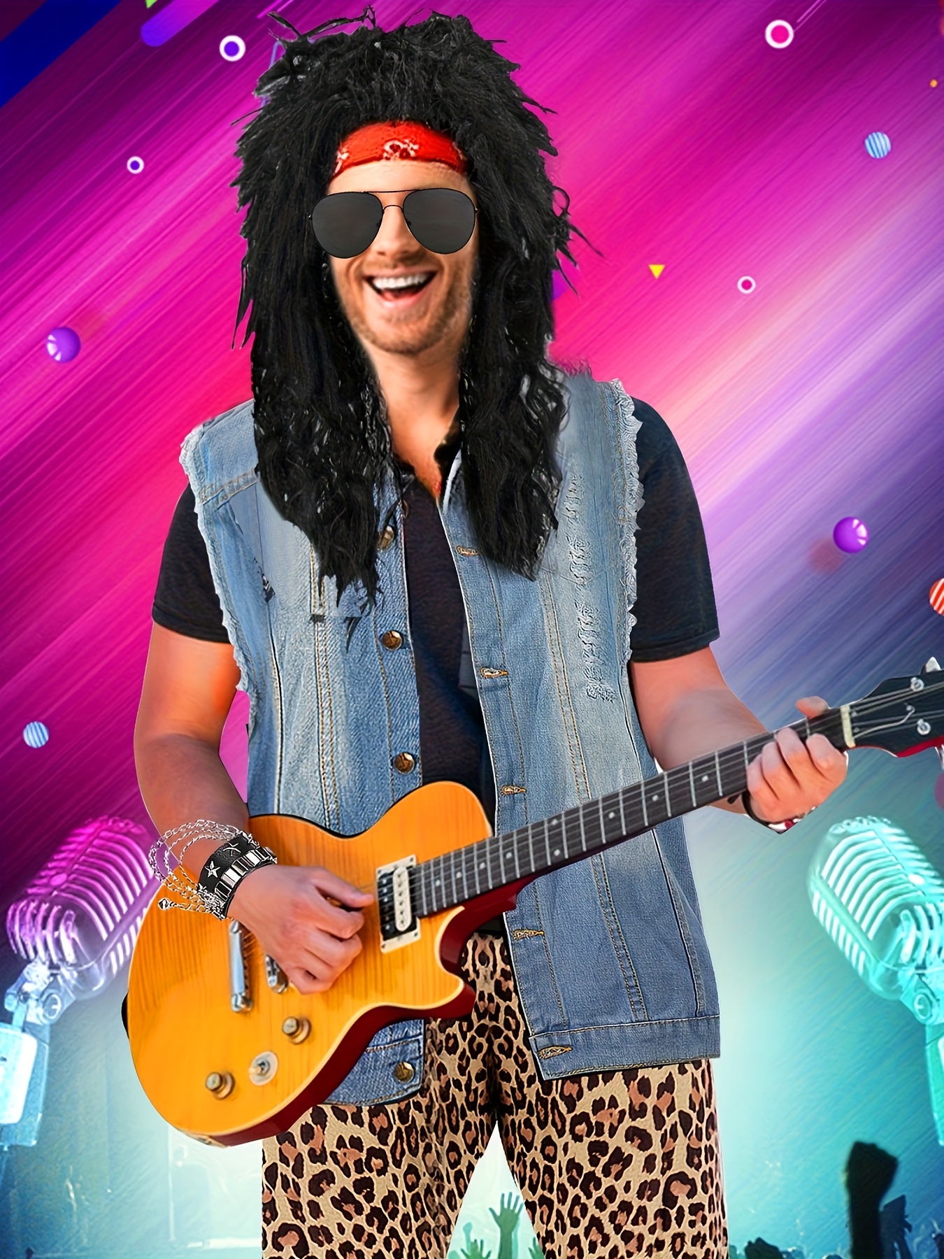 6 piezas accesorios pantalones rock 80 hombres - Temu Colombia, image size:800x1067