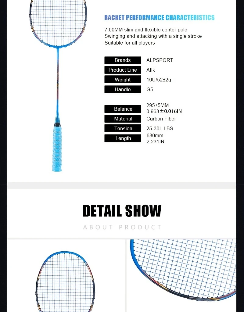 fiber badminton set double carbon fiber badminton alp black golden high strength carbon fiber 10u g6 support 30lbs 100 official genuine suitable for outdoor sports training competition details 10