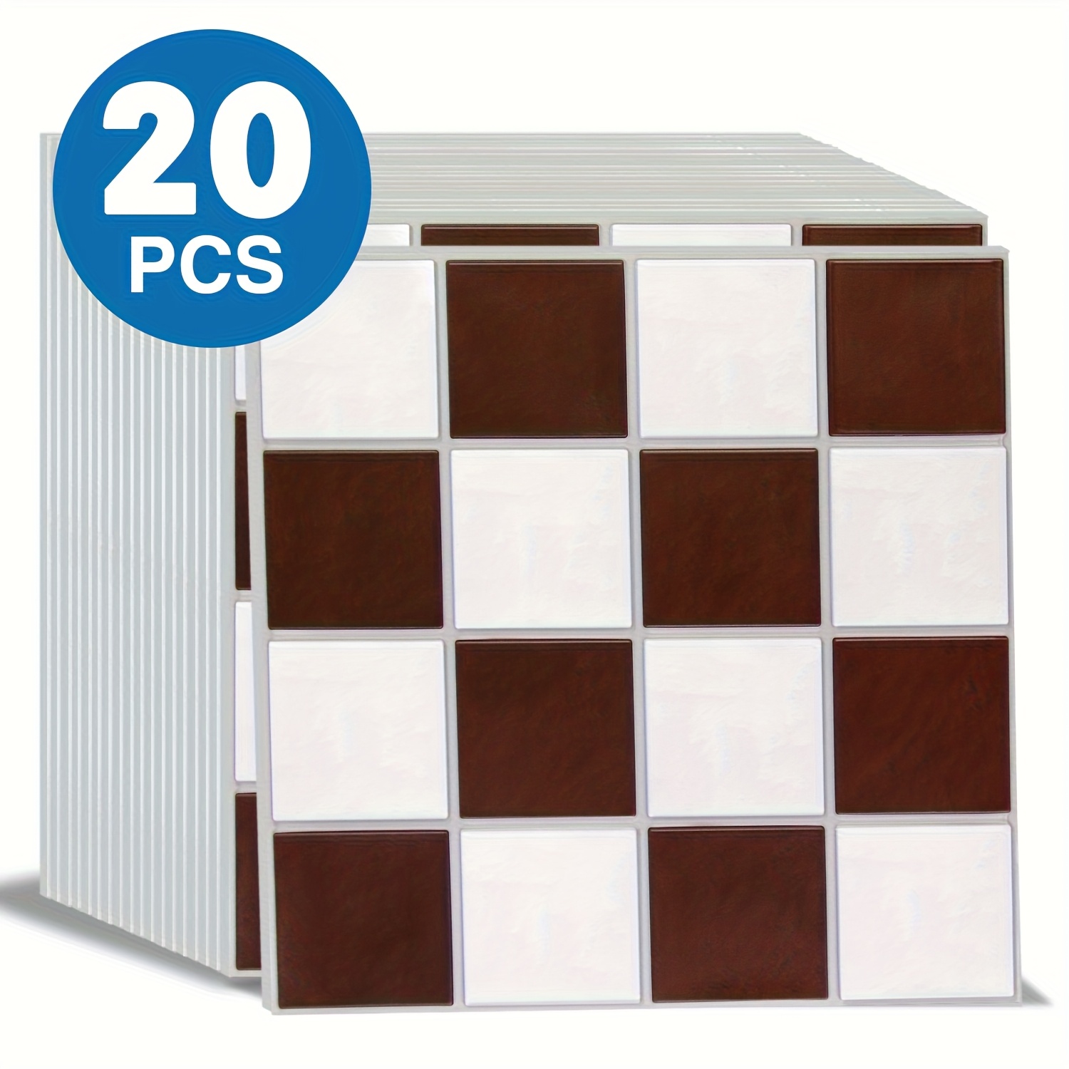 10/20pcs Self-adhesive Pvc Wall Panels - 11.8" X 11.8", Waterproof, Peel And Stick, , For Bathrooms, Living Rooms, Bedrooms, Rvs, Etc., Cut To Size, Home Decor