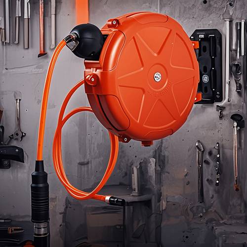 work 1pc auto retractable pu hose reel durable abs universal threads ideal for car care and garden growth click to your outdoor chores