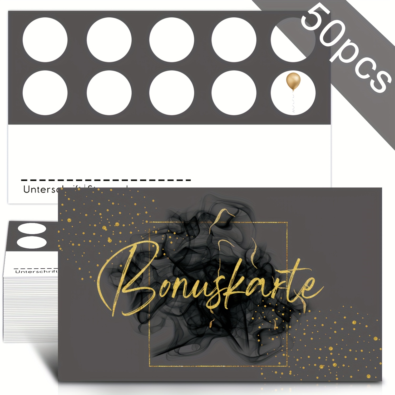 E-shop 50 Stück Mitgliedspunkte-Punch-Karten mit elegantem Business-Design, geeignet für Schönheitssalons, Nagelstudios, Friseursalons, Massagezentren