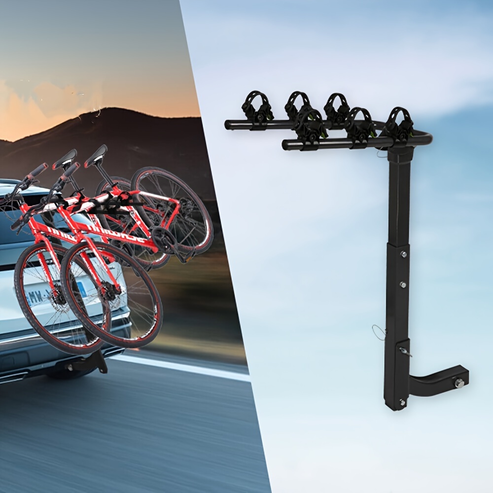 

3 Bike Rack Hitch Mount 2" Swing Down Bicycle Carrier Holder Suv Truck
