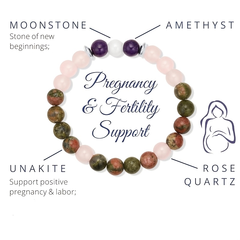 TEMU Elegant Bracelet, Adjustable Accessory For Women, Made Of Natural Stones, Perfect As A Gift For , And Great For Giving To A Wife, Daughter,