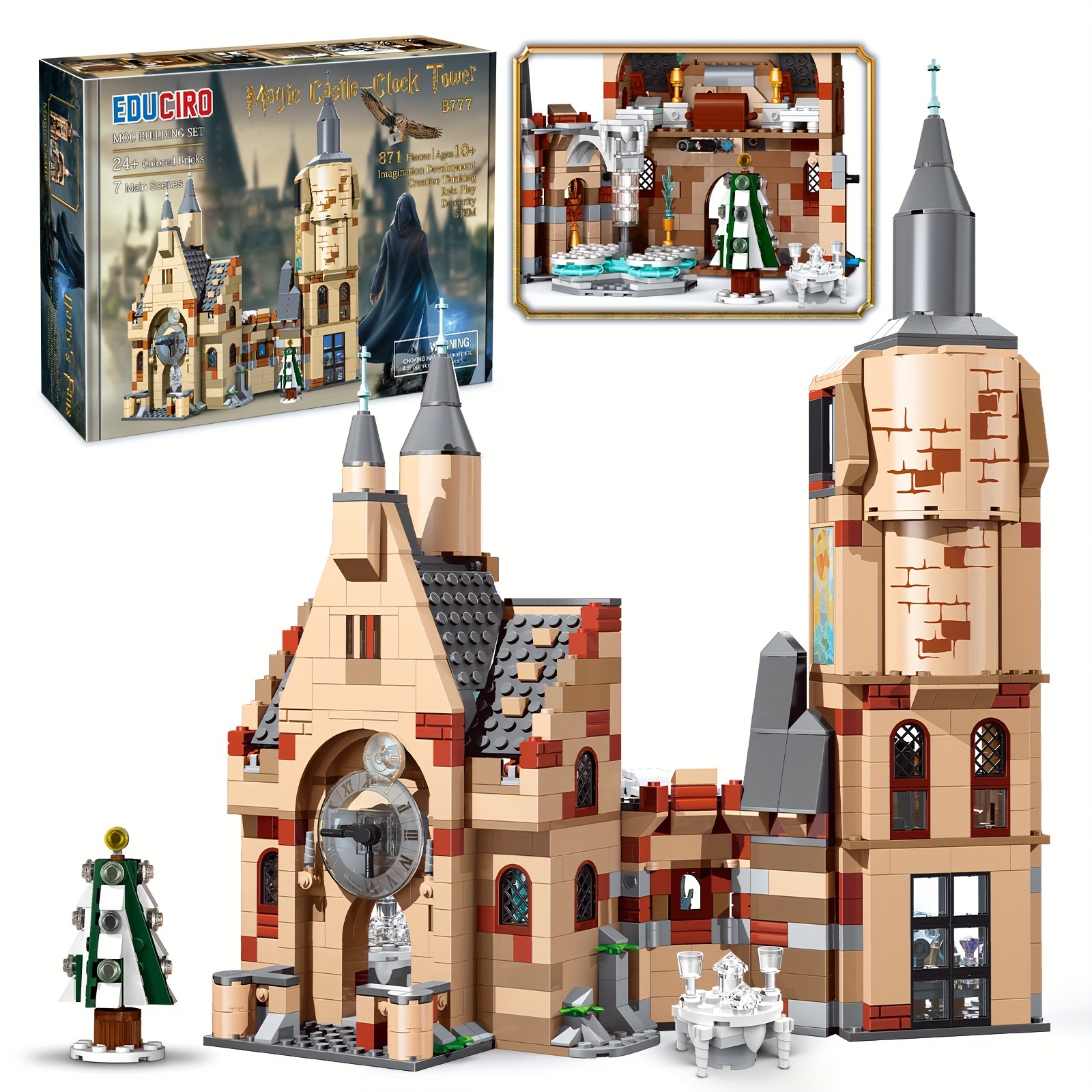 

Castle Building Kit 871pcs, Cool Collectible Toy For Boy And Girls Age 8-14