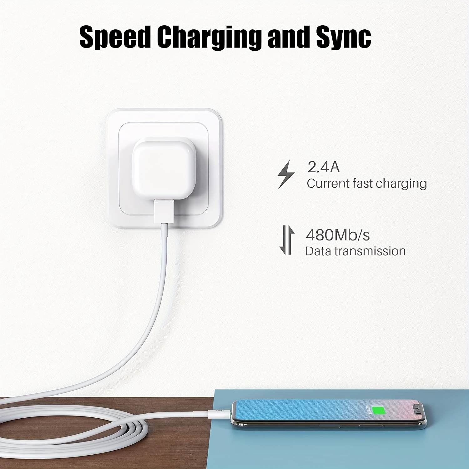 45W Caricatore IPhone,USB C Caricabatterie E Cavo Per Apple IPad