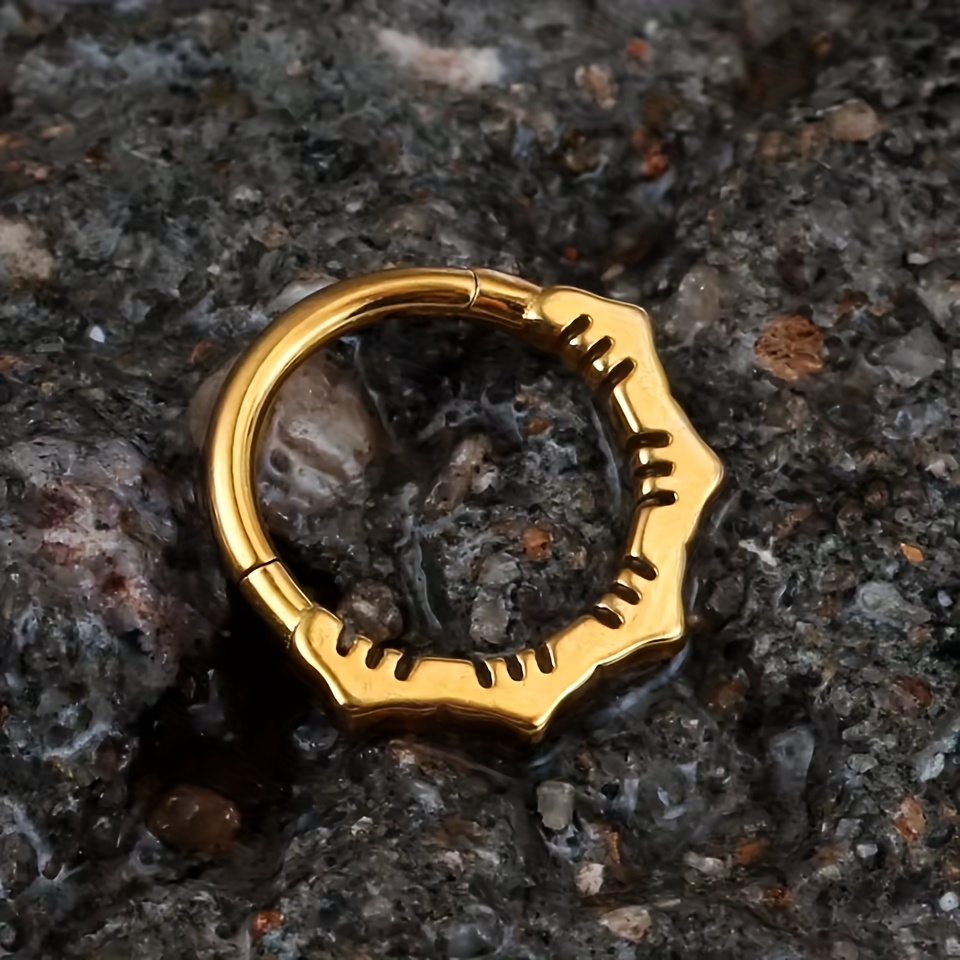 E-shop Eleganter Mode Blumen Nasenring Septum Ring Ohrstecker, Ton Nasenring, Ohrknorpel, Ohrmuschel Piercing, Körperschmuck