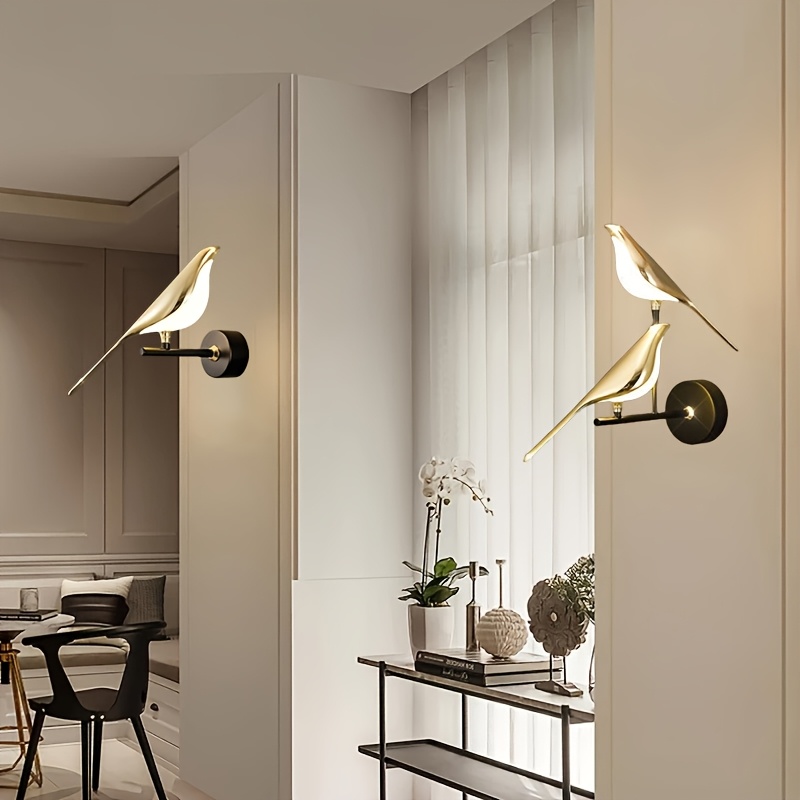 modern led wall sconce bird shaped energy saving durable 110
