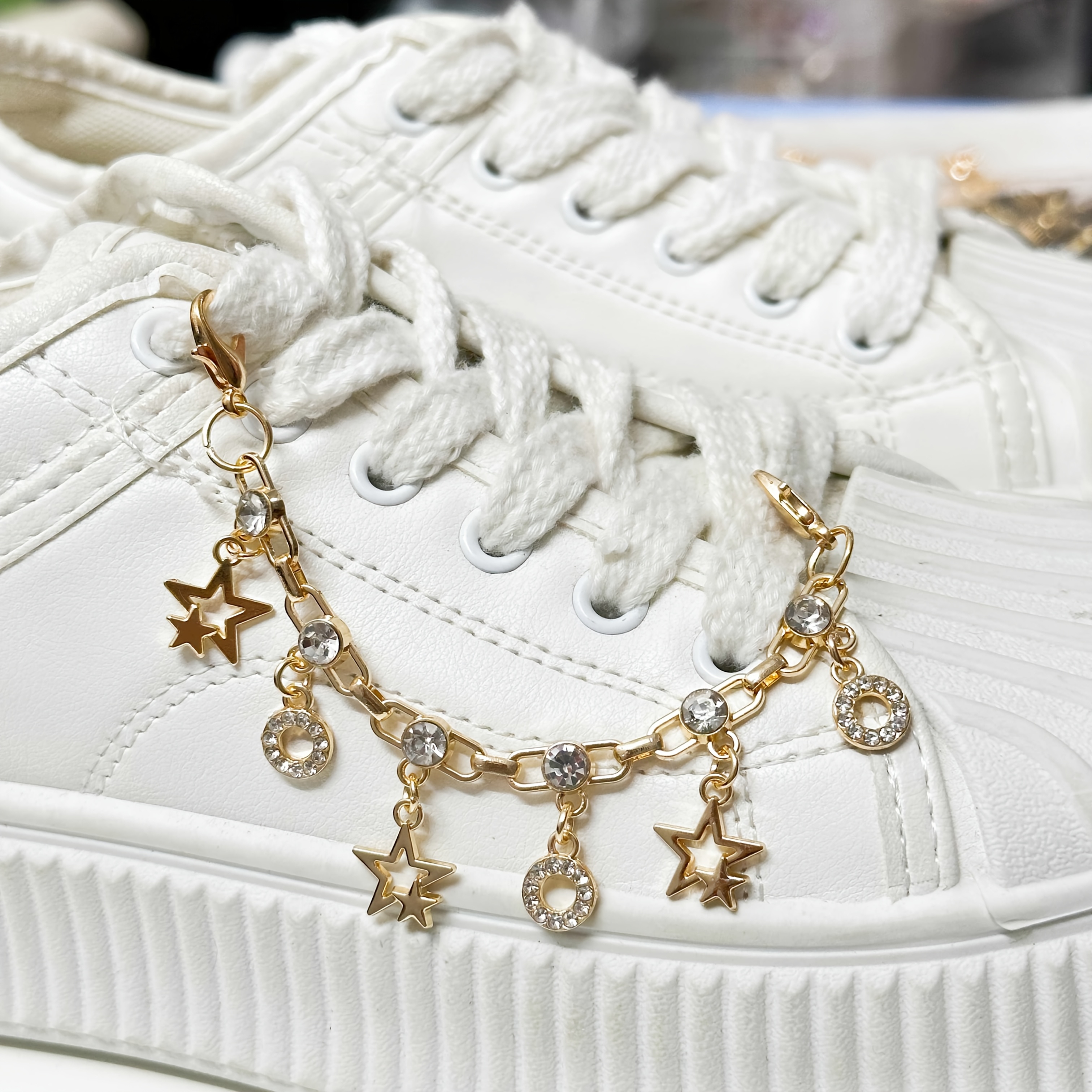 TEMU 2 pezzi Ciondoli per scarpe con a stella squisiti, clip per scarpe staccabili fai da te, adatti per decorazione di scarpe, abbinamento fai da te
