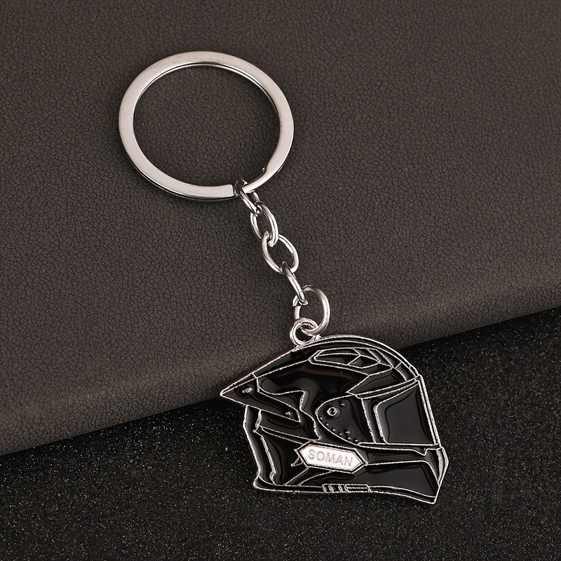 1pc keychain alloy motorcycle helmet Temu - Main Image