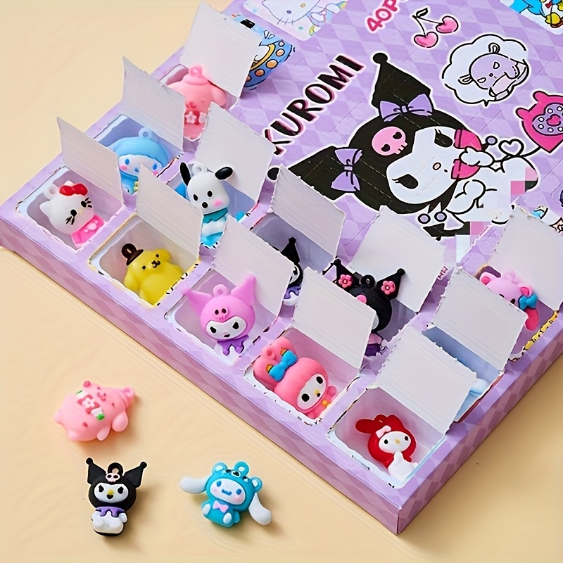 

sanrio " Hellokitty & Kuromi 40-piece Set - Pvc Charms In Assorted Styles, Perfect Family Gift, Party & Home Decor