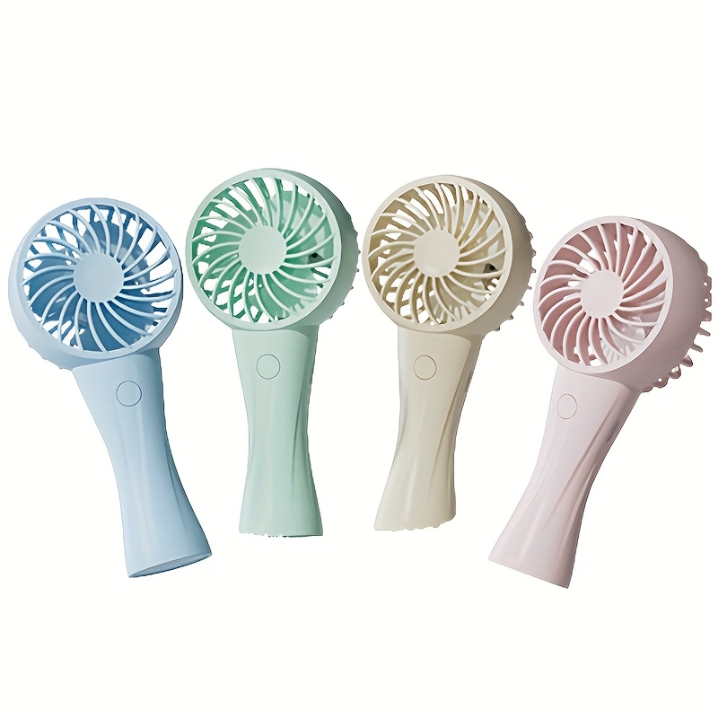 TEMU 4pcs Adjustable Portable Handheld Fan, Usb Rechargeable Fan With Adjustable Handheld Fan, Handheld Mini Fan, 360° Rotary, Ultra , Office Workers, , .