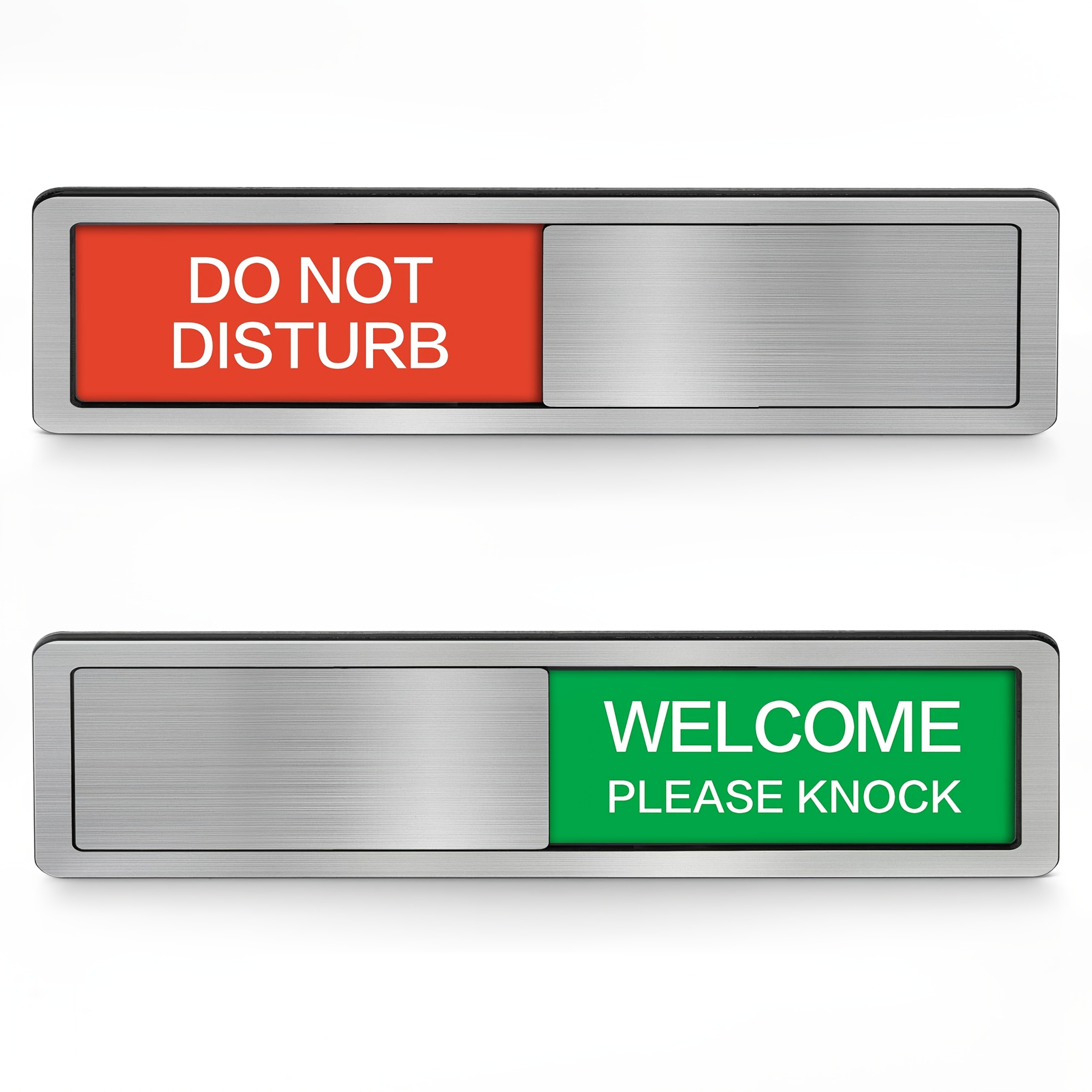 Image of Do Not Disturb Sign, Privacy Door Signs For Office Conference Restroom Hospital Non-scratch-resistant Self-adhesive Sliding Door Indicator Sign, Room Vacant Or Occupied 7'' X 2''