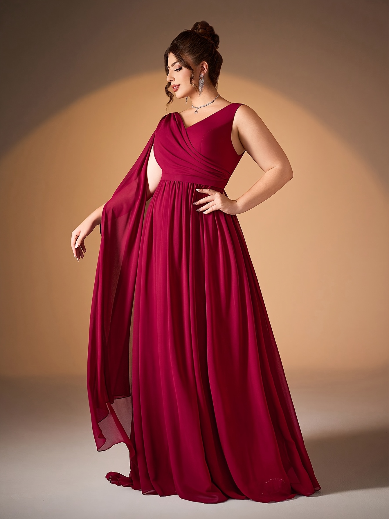 knee length dresses for ladies Christabel Tiered Maxi Dress main image 0
