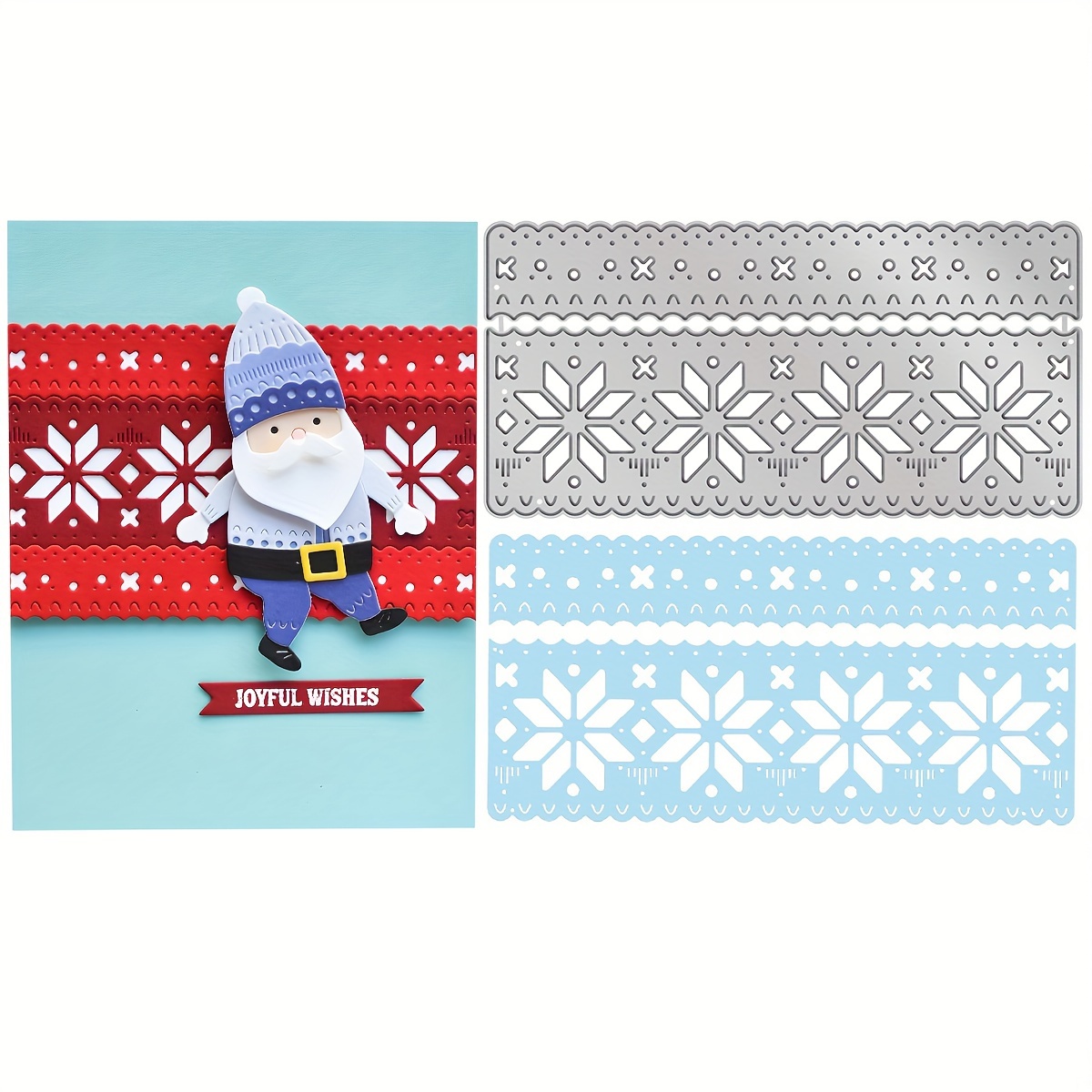 

Christmas-themed Metal Cutting Die For Diy Scrapbooking, Card Making & Crafts - Holiday Greetings & Photo Albums