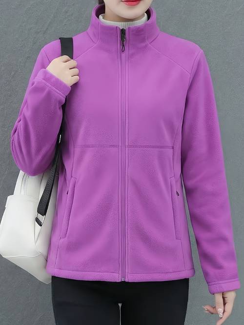 womens spring outerwear jacket cardigan stand collar coat mountaineering gear essential for hiking fashionable design durable construction for fitness enthusiasts