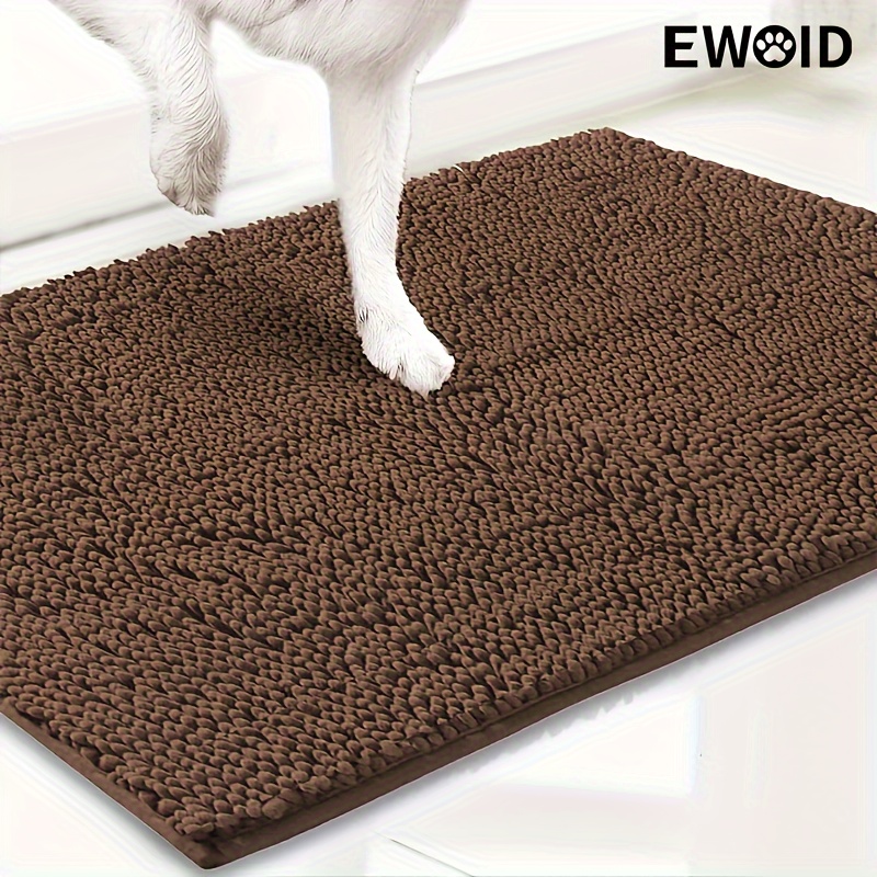 

Ewoid -absorbent Microfiber Dog Mat And Pet Rug, Washable Area And Bath Mat Chenille For Kitchen, Bathroom, Bedroom & - , Suitable For To Large Breeds,