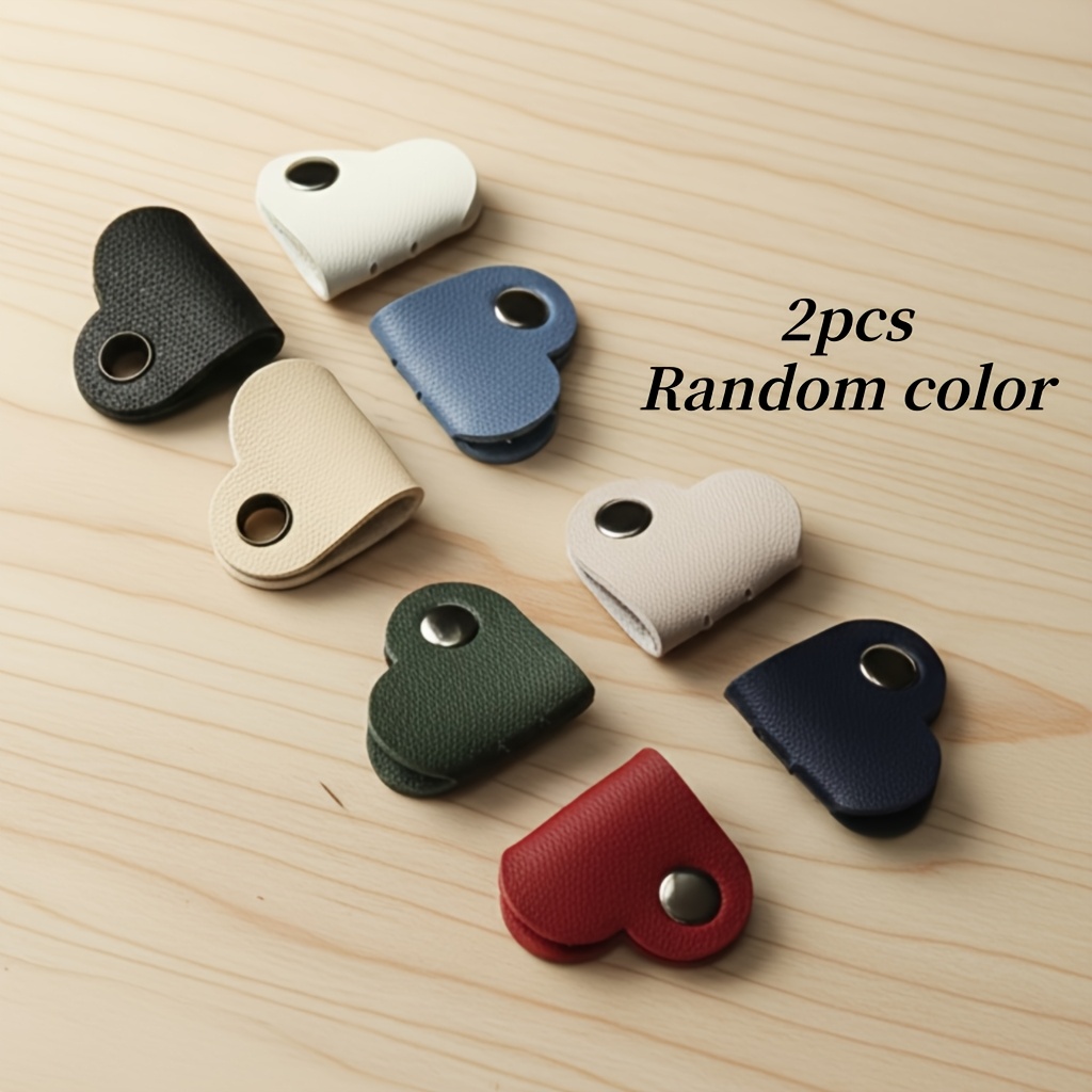 TEMU 2pcs Random Color Heart-shaped Cable Storage, Stylish Design, Using Soft And High-quality Materials, Durable And Easy To Operate, Which To