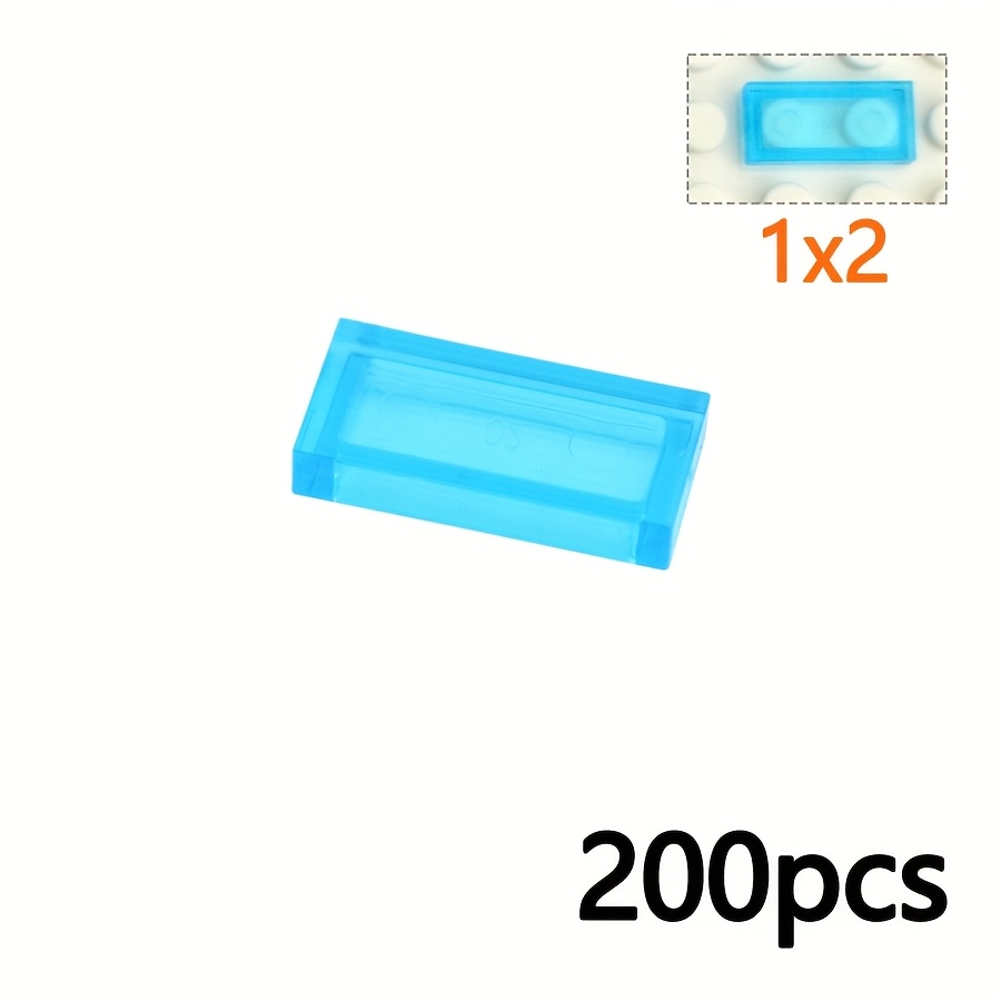 Clear Smooth Bricks & Tile Building Blocks