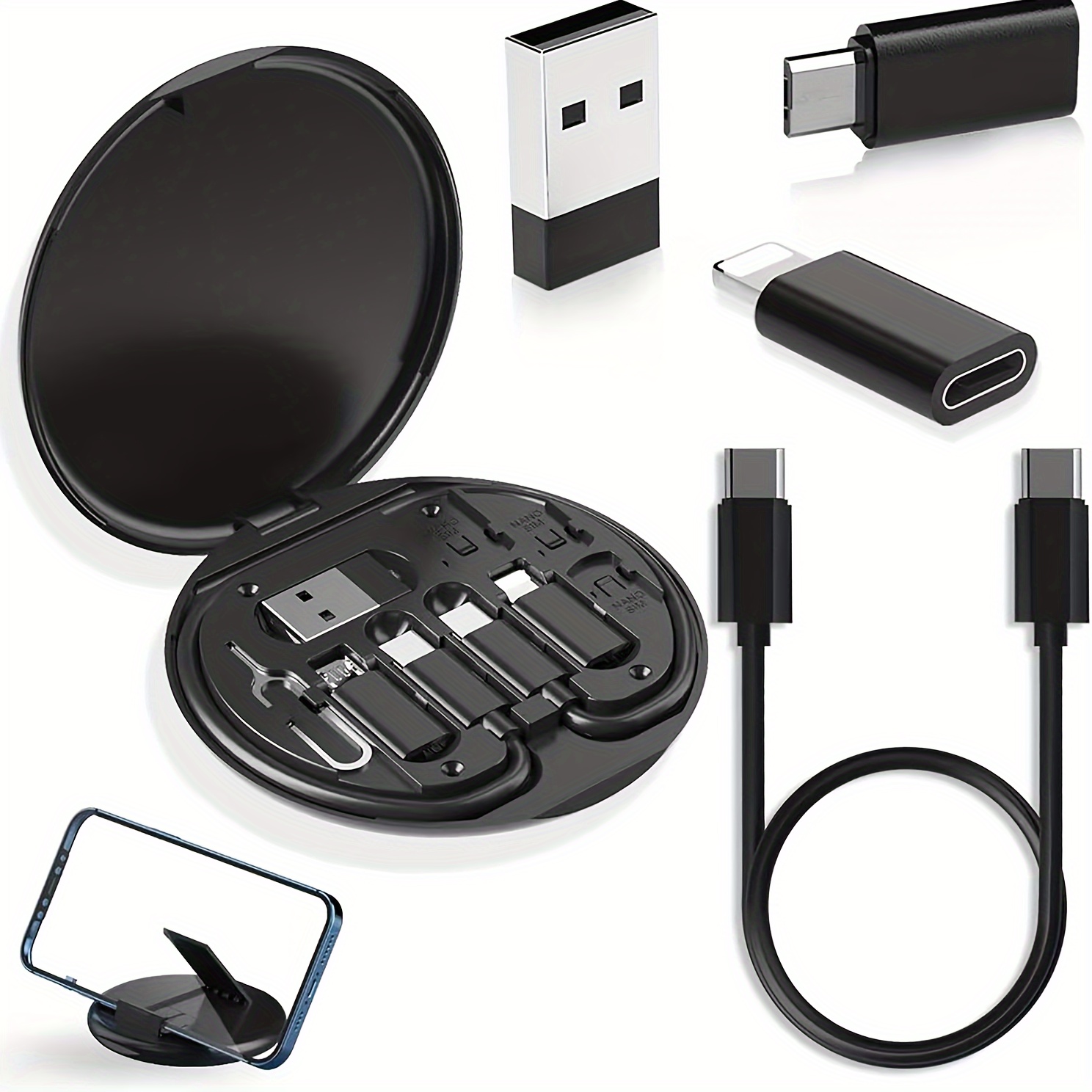 

Box, Including 60w Charging Usb Set, -c Adapter And , Suitable For Iphone /14 /13/12/11, Etc., For , , - Phone Holder