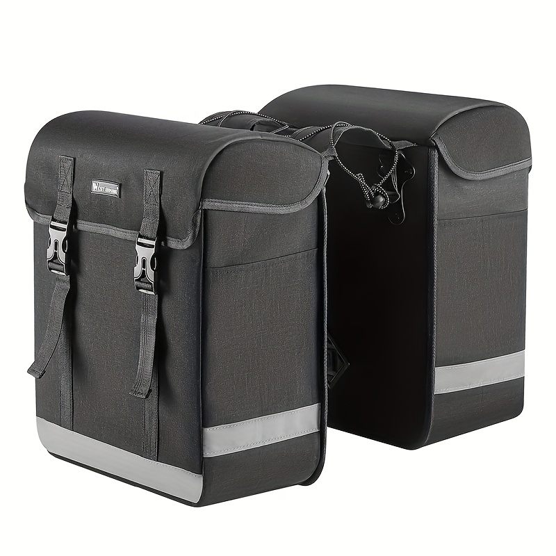 Image of West Biking Bike Trunk Bag 33l Large Capacity Cycling Pannier Double Side Travel Bag Bicycle Bag Luggage Carrier Pack Bag