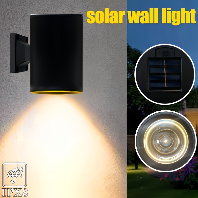 

Solar-powered Led Wall Light - , Garden, Patio, Stairs & | Modern Outdoor Decorative Lamp With 300mah Battery