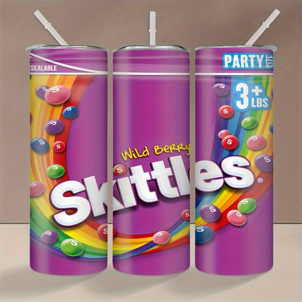 

20oz Steel Insulated Fun Skittles - Includes , Bpa-free, For Hot & , For , For