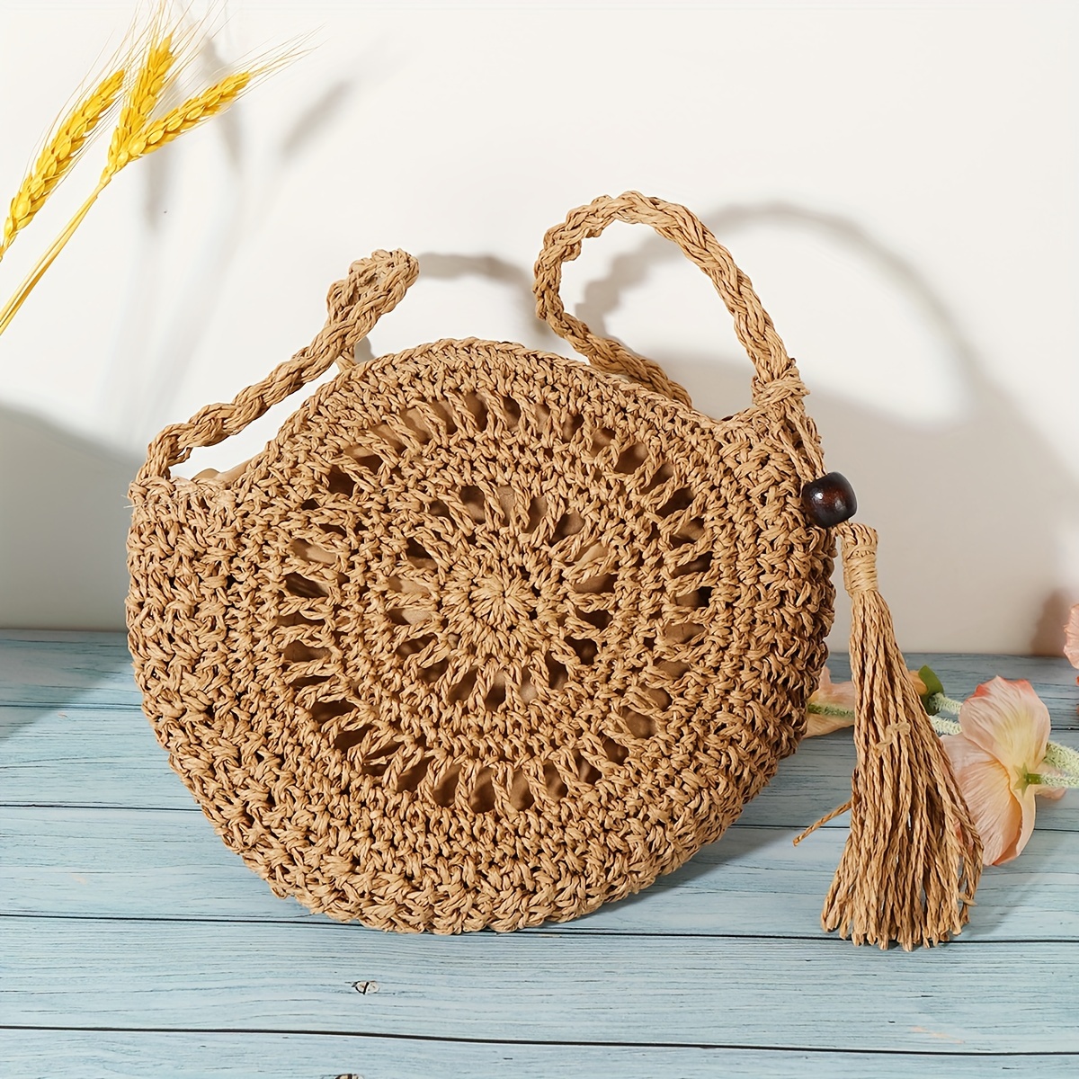 

Bag And , Half- Cut-out Tassel Accessory, Bag For