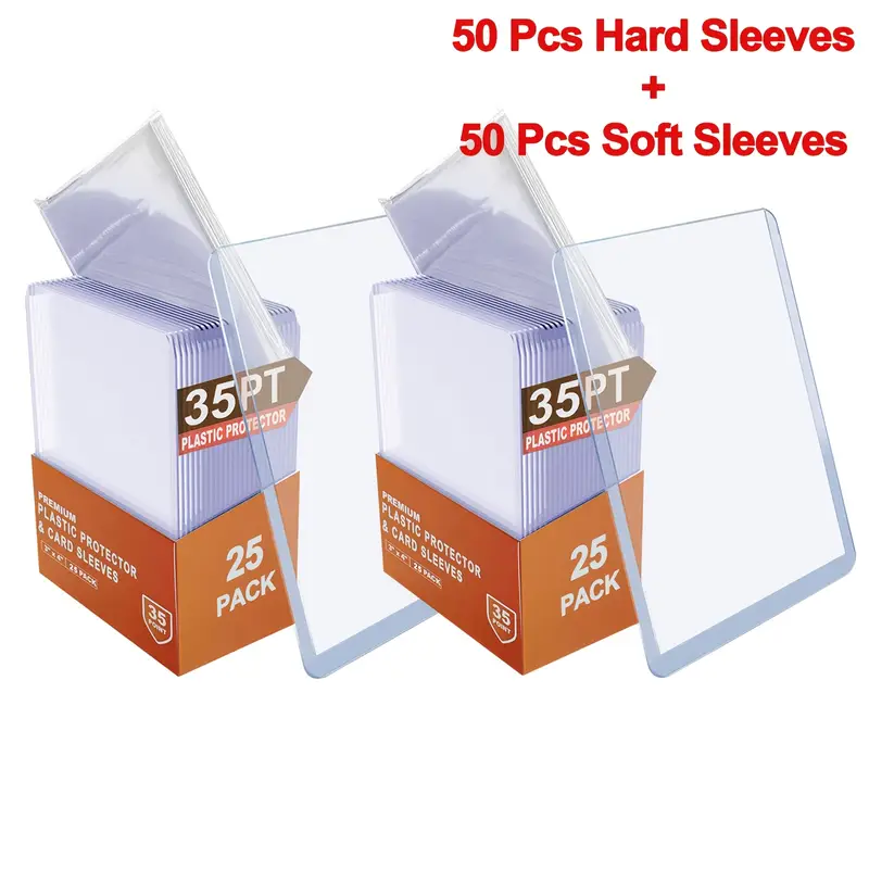 football card sleeves Amazon.com: 600ct Clear Card Sleeves for Trading Cards, Baseball Sports Soft Sleeves, Ultra Soft Plastic Card Protector Sleeve for Football, MTG, PKM, Game, Standard Cards : Toys & Games