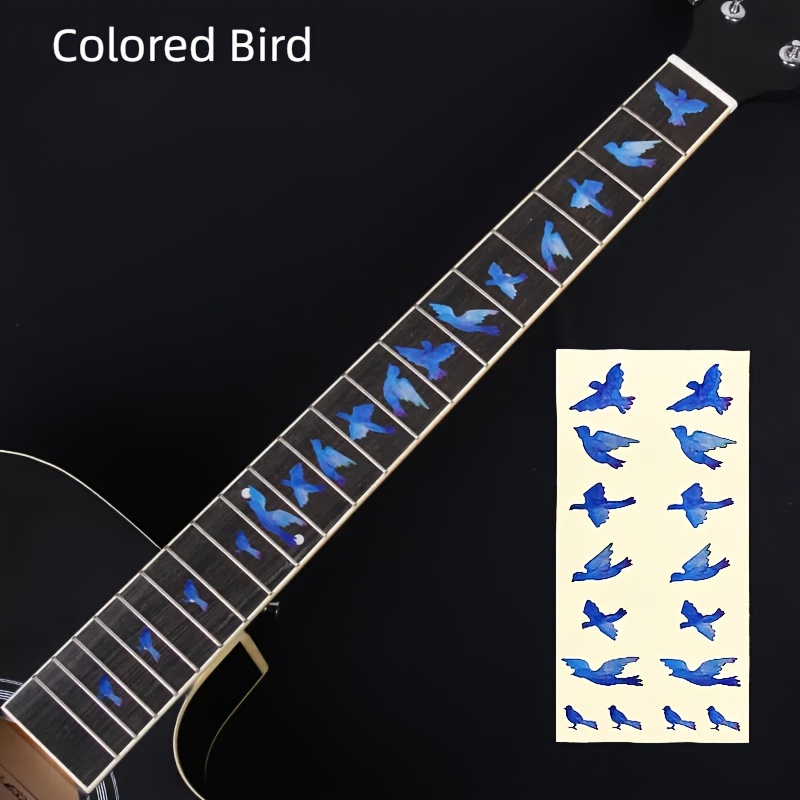 Guitar & Ukulele Fretboard Stickers - Durable ABS, Enhance Your Instrument's Look