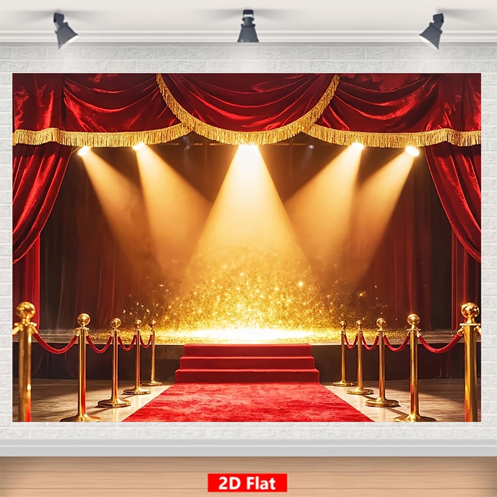 Red Carpet Backdrop for Movie Star Photography