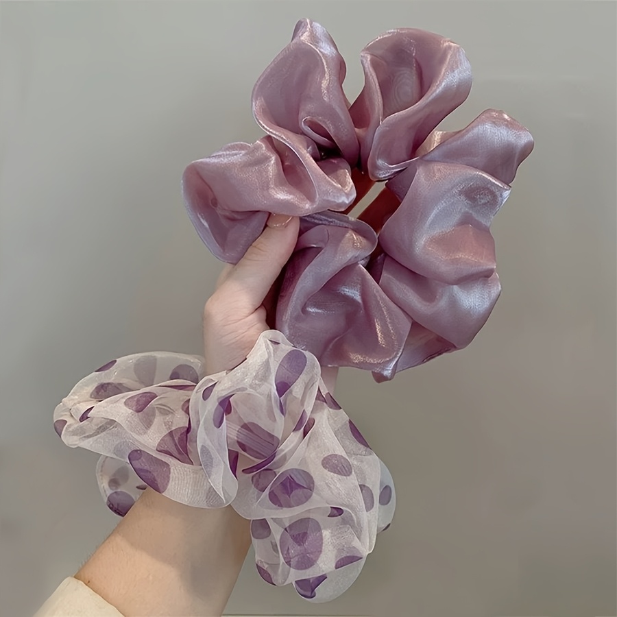 TEMU 2 coleteros de organza con de satén para mujer de talla grande, modernos, versátiles, de , elegantes, minimalistas, ideales para uso diario,