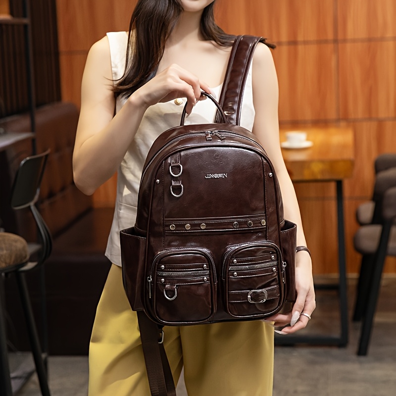 backpack women with laptop compartment GOLF SUPAGS Womens Separate Laptop Water Resistant Computer Backpacks Fits 15.6 Inch Notebook Travel Work College Bags (Apricot) : Electronics There is built Women's Compact Laptop Backpack with